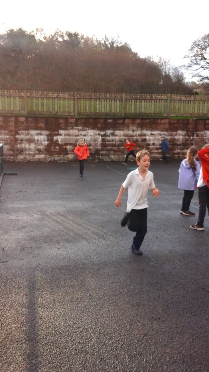 BamptonSCH's tweet photo. One last push to try and improve the distance we ran for the 'Celebrating Improvement' cross country competition! I have been so impressed by the children's determination and perseverance. #DevonVirtualGames @SGDevon https://t.co/xrLHPHalyU