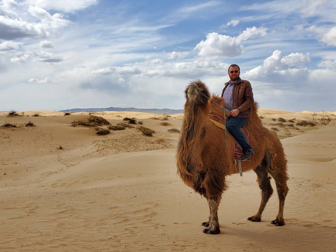 /10 Mongolia is one of his favorite destinations. He's hunted with birds of prey, ridden camels across the Gobi desert and met bitcoin holding nomads. Just ask him about arbitrage opportunities with hunting birds, or the suboptimal logistics of the cashmere market.