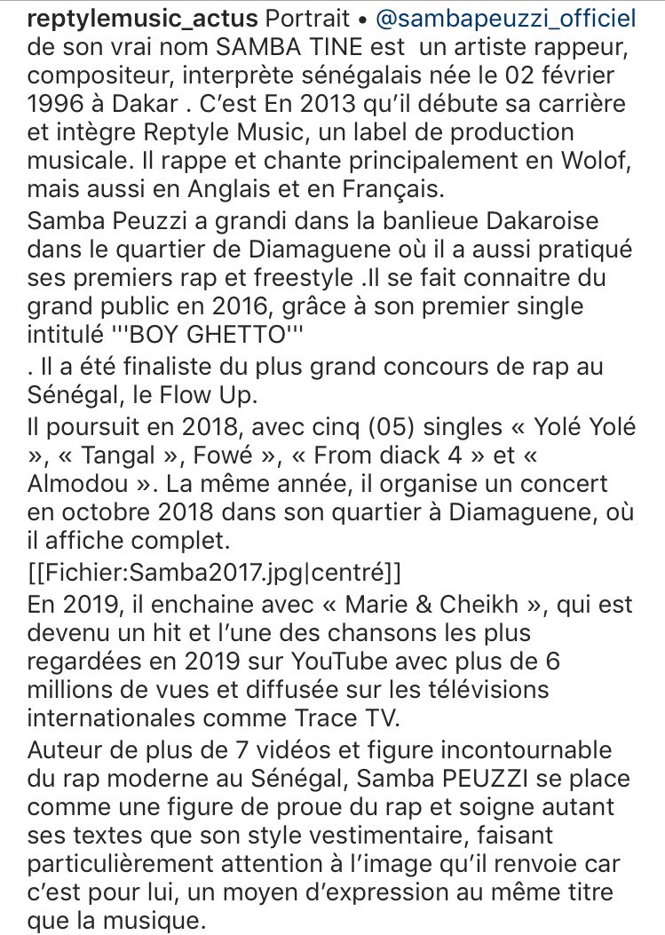 Portrait • <a href="/sambapeuzzi/">SENEGALBOY 🇸🇳👽</a> 🇸🇳🚨 complet disponible sur Instagram 
instagram.com/p/CIYo6VPjHBx/…