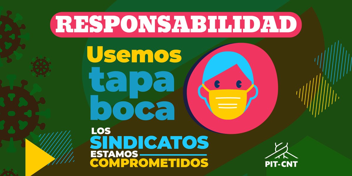 PITCNT1's tweet photo. 😷TAPABOCAS
Se exhorta al uso permanente de tapabocas mientras no estemos en nuestra casa.

👥DISTANCIA
Mantener una distancia mínima de al menos un metro y medio entre personas.

🧴HIGIENE
Uso de alcohol en gel o lavarse las manos cada vez que se posible. https://t.co/M4aB5pPN3d