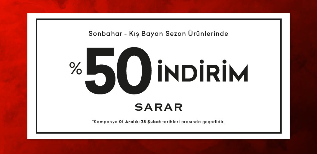 SararGroup's tweet photo. 2021 yeni sezon kadın koleksiyonunda net %50 indirim tüm Sarar mağazaları ve online shop’ta.
#sararla76şıksene #newseason #yenisezon #fallwinter20-21 #sonbaharkış20-21 https://t.co/buUNZG6bZ4
