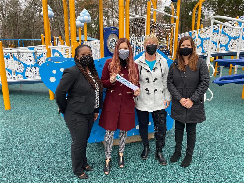 StewartInc's tweet photo. Stewart is thrilled with today's grand opening of @gsoparksandrec Keeley Park Phase II, attended by Project Manager @EmilyMBlackwell, PLA, ASLA, CLARB.  #stewartlandscape https://t.co/lL97CAooQX