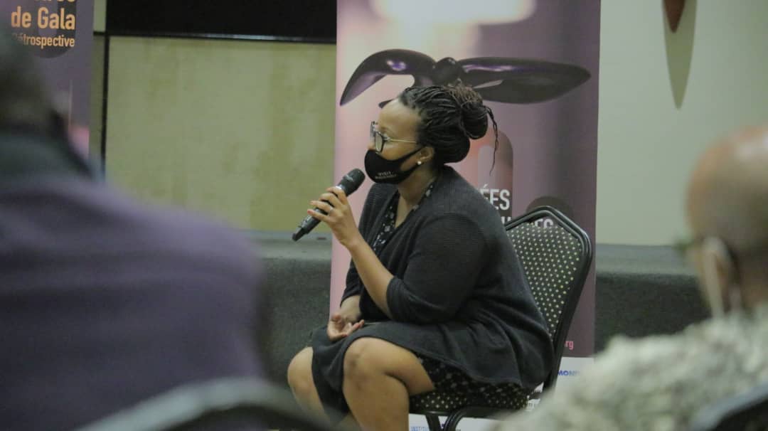 RwFilmOffice's tweet photo. Teta Jeanne from Rwanda Film Office joins her today to facilitate the talk as she gives her trajectory to where she is now.

#VisitRwanda #FilmInRwanda https://t.co/uFlCZQuEFd