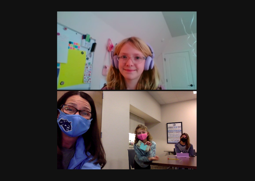 nancymlang's tweet photo. So honored to accept a donation from these 3rd grade students (one at home, one on campus) to @NewSchoolTweets #AnnualFund They created their own fundraiser! #StudentEngagement2020 #hybridlearning https://t.co/fHQ3CmBQRe