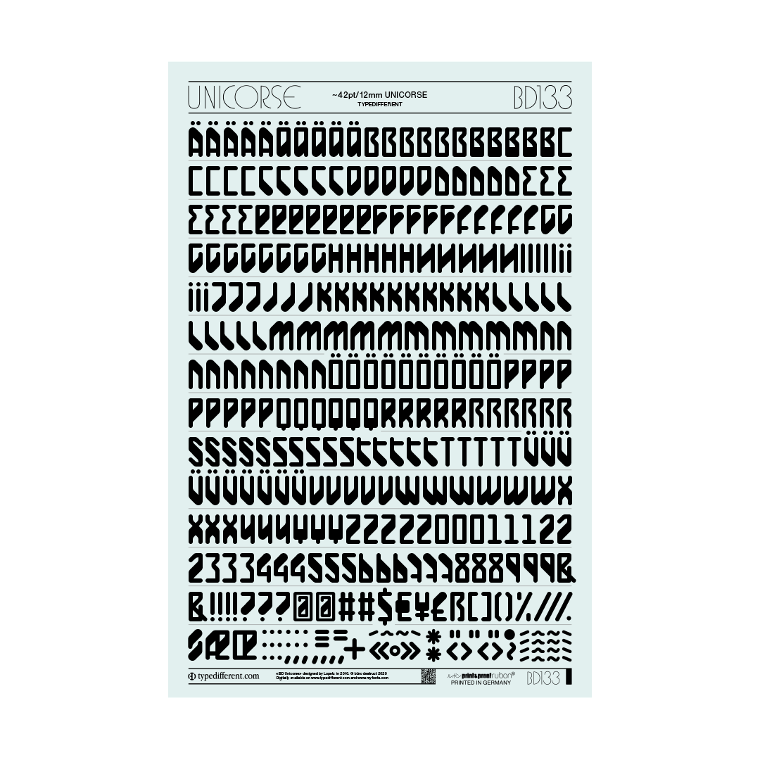 BuroDestruct's tweet photo. RRREEEAAADDDYYY for production: Limited set of BD Typedifferent #fonts #letraset.
.#rubon #typeface #typography #burodestruct #typedifferent https://t.co/PrWHEtF2lj
