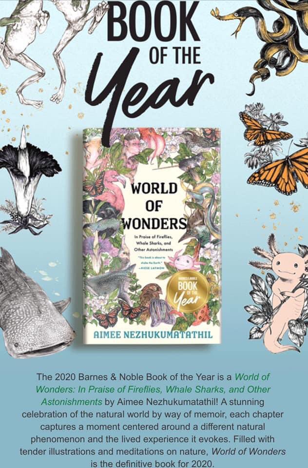 BN_Portage's tweet photo. We’re proud to announce that #WorldofWonders by @aimeenez is @BNBuzz #BookOfTheYear!  The beauty of the world around us fills these pages, underscoring our connection to the animals we share it with—and to each other. https://t.co/wz1IApFjh0