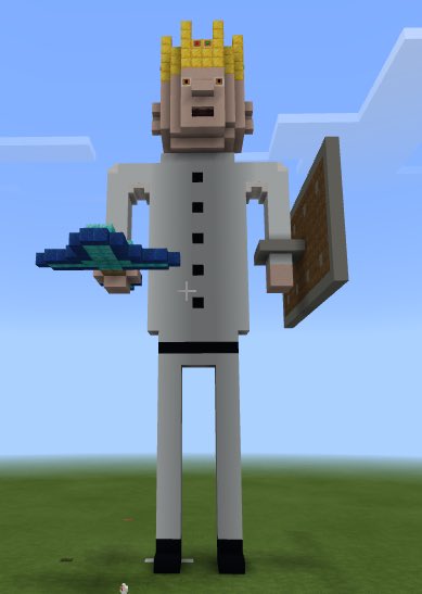 JBennettJSY's tweet photo. Really pleased for @NeilSelby6 who has been certified as a Global @Minecraft Mentor. Some of his students have celebrated this great achievement by creating some statues in his Honour. #JSYMEC @AdGrocott #egochallenge. https://t.co/gK616awWos
