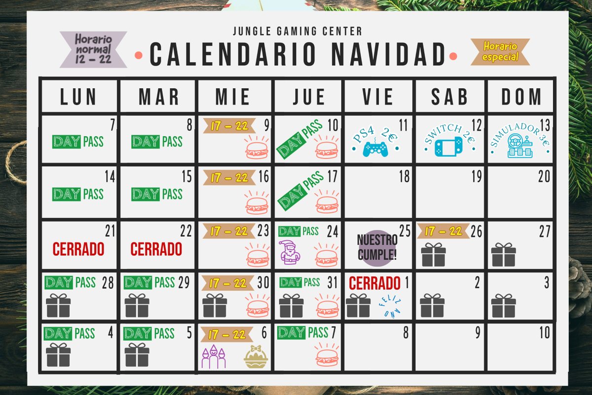 junglegamingesp's tweet photo. ❄ SORTEO NAVIDEÑO ❄⛄
Como prometimos os traemos... 🥁 LA CESTA DE NAVIDAD versión gamer 👾
🎫 3€ papeleta
🤸‍♀️ El número lo eliges tu (si esta disponible)
🐘 Disponibles en @junglegcdali y @junglegamingesp
🎁 Se sorteará el 6 de enero a las 18:00 en directo
+info en Instagram https://t.co/ggXv3ZZdfk