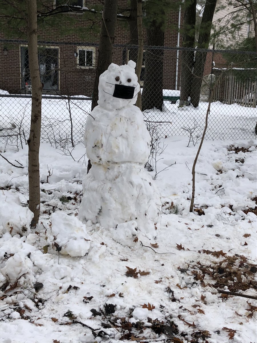 stephenglish1's tweet photo. During our forest walk we were surprised by a group of snow people! βοΈ @quaffleball was it your group!? #scdsb #scdsboutside @RloschRobbie @AndrewHunterES https://t.co/pWIqsQ6jye