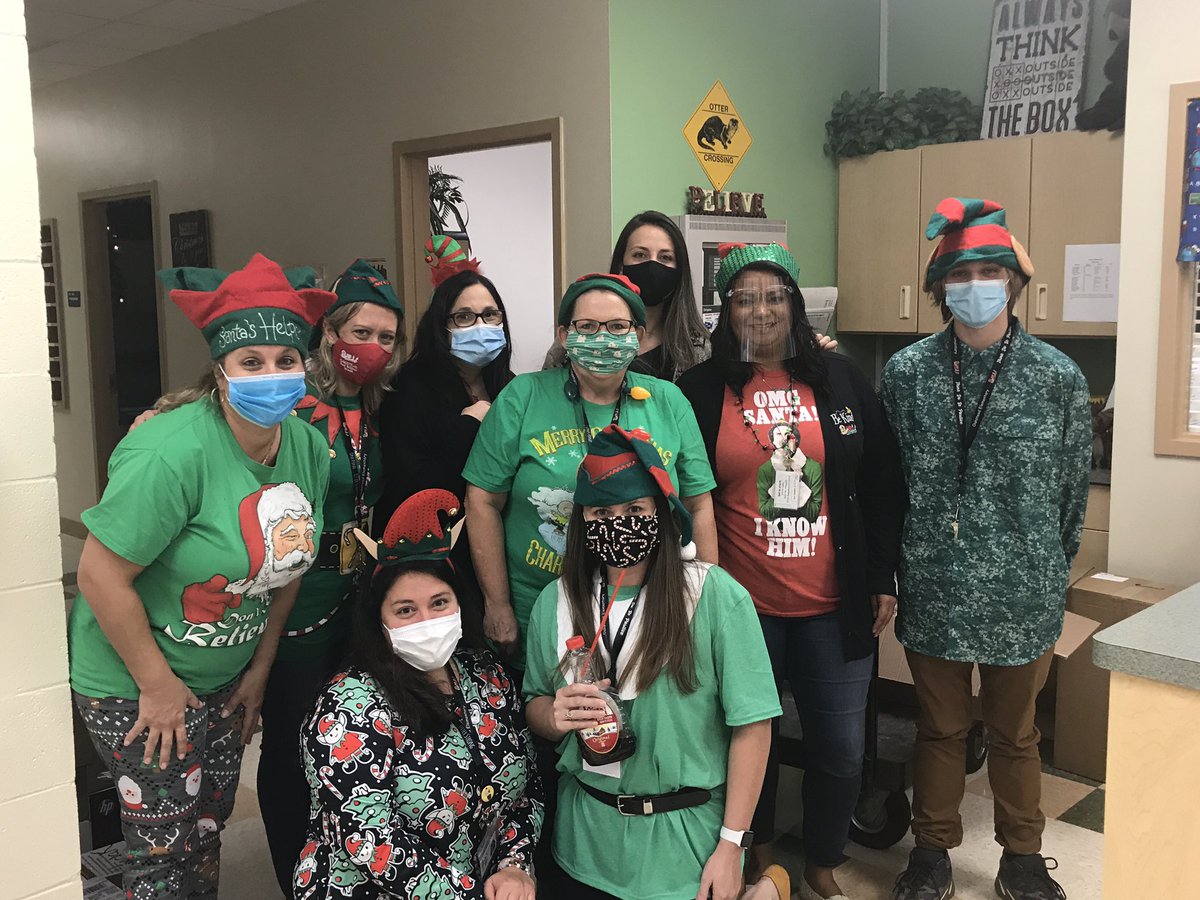 A principal could not ask for a better bunch of elves. There are no “otter” elves like those that work at OES. 💚🦦