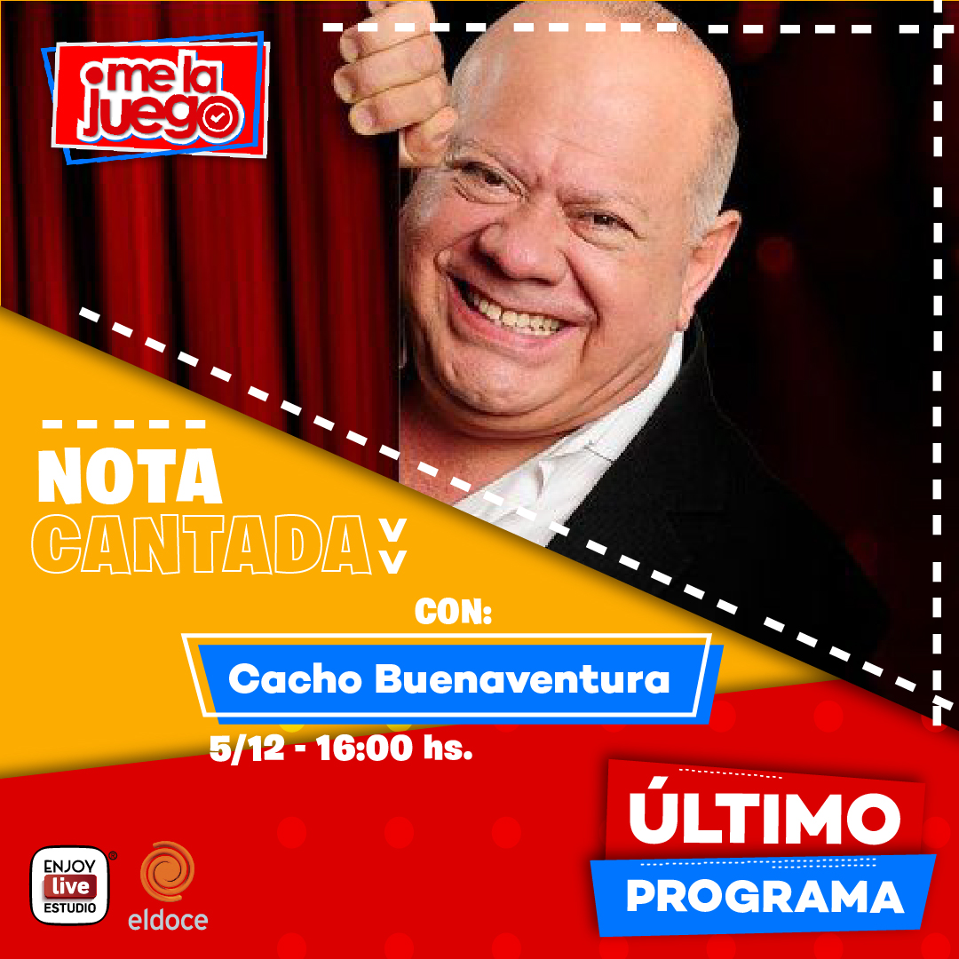 melajuegook's tweet photo. ¡¡Se viene un cierre de lujo!! En el último programa del año de #MeLaJuego nos visita #CachoBuenaventura ‼

📺 Sábados a las 16:00 HS por @eldoce
🎤 @cristianwbazan &amp; 
💥 Produce: @enjoylivestudio 
Dirección y edición @delcampopablo

#teledelalinda #teledelabuena #tvcordoba https://t.co/Sc0jVLCO46
