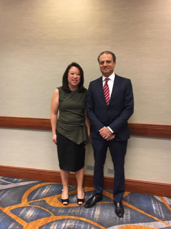 In America you can study whatever you want and have the freedom to speak your mind. You can visit the Statue of Liberty, go to opening bell at the NYSE and Nasdaq and meet other laudable immigrants like  @PreetBharara. 6/
