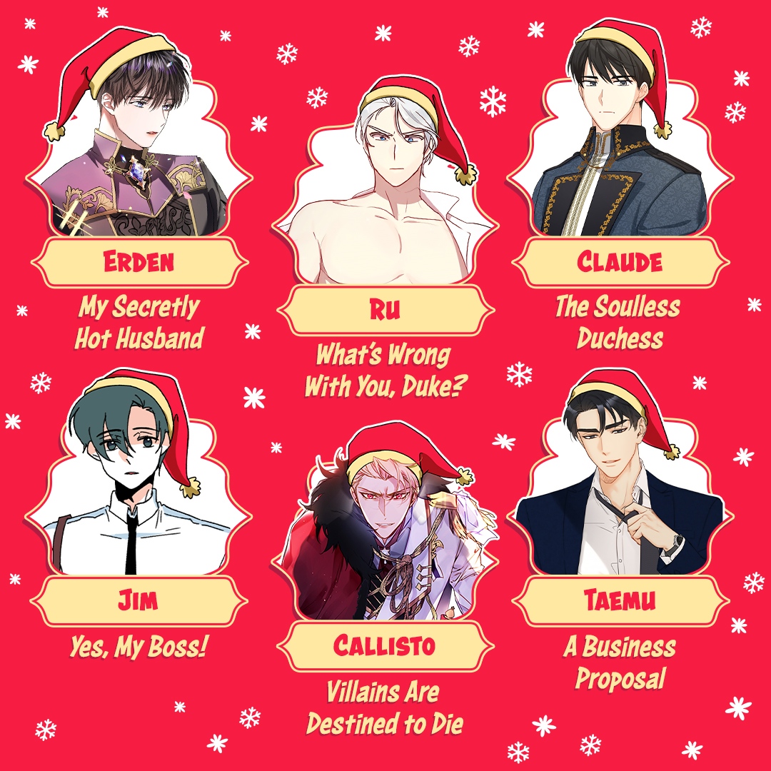 tapas_app's tweet photo. It's time to vote for your favorite hot Santa!๐
Whose naughty or nice list are you trying to be on?๐ Tell us in the comments!๐
Subscribers of the winning series will receive 500 bonus Ink! All qualifying participants will receive their Ink by 12/5. #12DaysofTapas https://t.co/vn4Fh6ffJQ