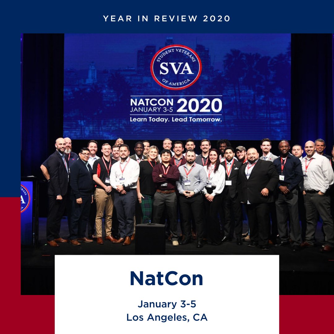 studentvets's tweet photo. This week, our year in review starts at #NatCon2020! Are you registered for NatCon 2021 yet?

Learn more at https://t.co/r58ypt52FL. https://t.co/Q4M1jwcPN0