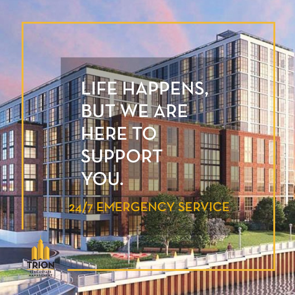 Happy Tenants make us happy, that is why we offer a 24/7 Emergency service line which will contact the super and manager immediately.