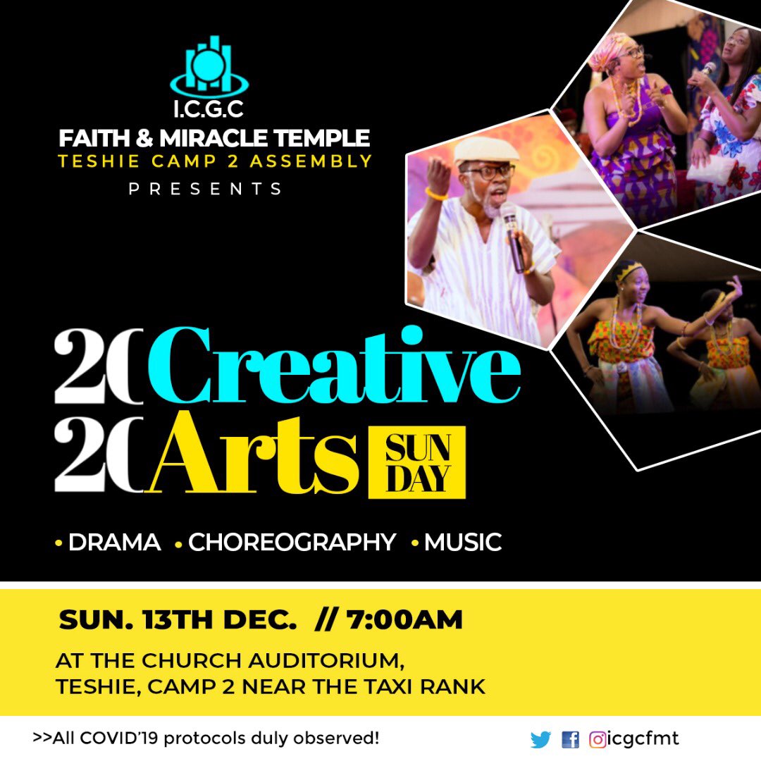 icgcfmt's tweet photo. The Good Word of God can be delivered in many ways...
The Creative arts ministry has something to share with you.
Make a date with us
#CreativeArtsSunday
#WeAreICGC
#ICGCFMT https://t.co/i9E4V6KlIy