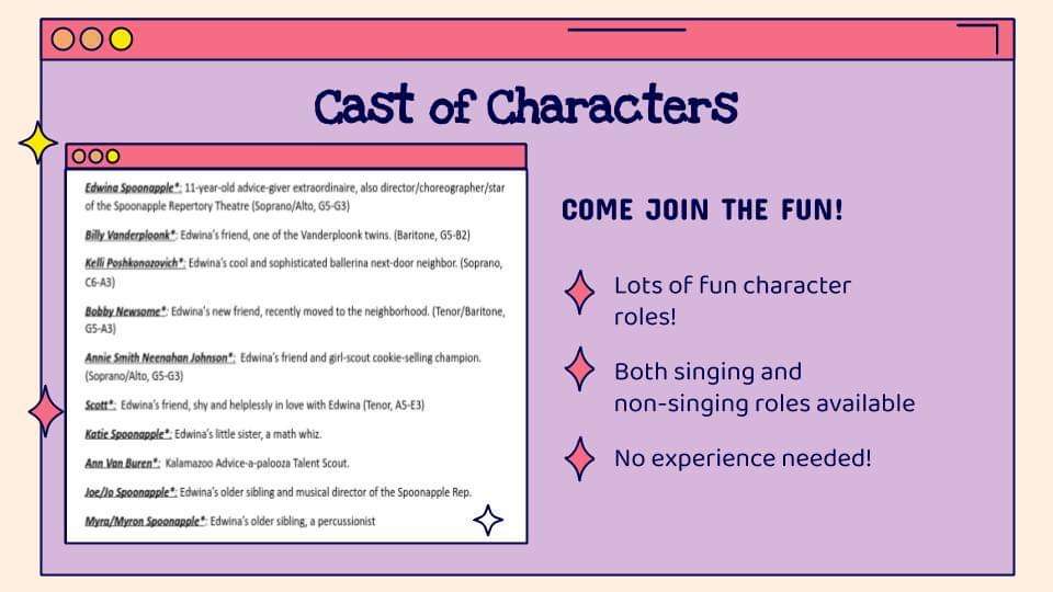 SHDramaticArts's tweet photo. SHDA is proud to announce "Dear Edwina" as our '20-21 musical production!  While we hope to have in-person rehearsals after winter break, auditions will still happen virtually!  Students can find audition information/forms in their school email from shda@shps.org! #DearEdwinaSH https://t.co/ecSVBewJy2