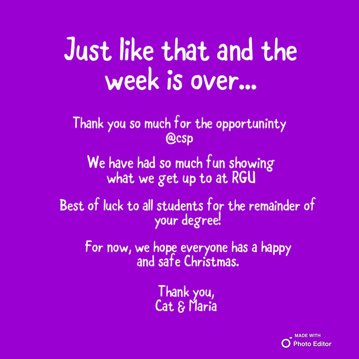 CSP Students tweet media