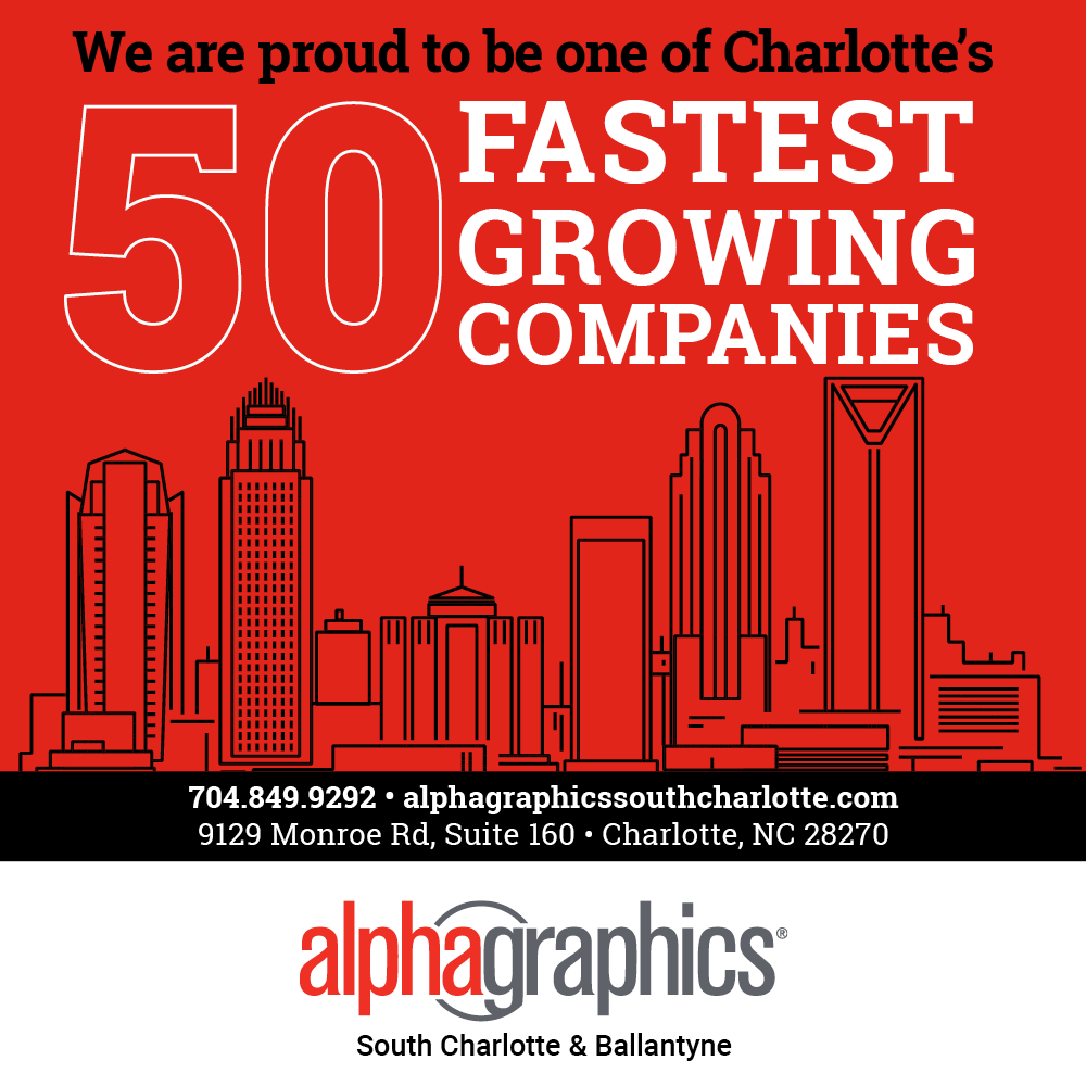 We're so excited to announce that we've been named to the <a href="/CBJnewsroom/">Charlotte Business Journal</a> Fast 50! Read more: tinyurl.com/CLTfast50 #CharlotteBusiness #CharlotteFast50 #CLT #CharlotteNC #Charlotte #Print #Marketing #Design