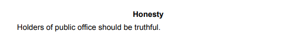 important matters of public policy. Pg 27 of the ministerial code is clear. It carries an annex of The Seven Principles of Public Life and says officeholders should be "truthful". Truthful implies correcting the record even if a mistake has been made, which these may have been...