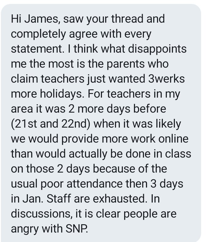 Back to comments from teachers