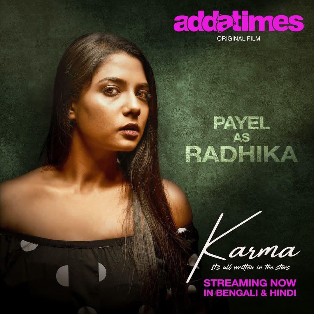 thepayeelroy's tweet photo. Meet Radhika the punished one from the film #Karma streaming only on @addatimes 

Thanks to each and everyone those who have watched #karma and showered their love on us.
And those who haven’t watched the film yet please do watch it I hope you are gonna like it ❤️ https://t.co/EAFeB1kR8u