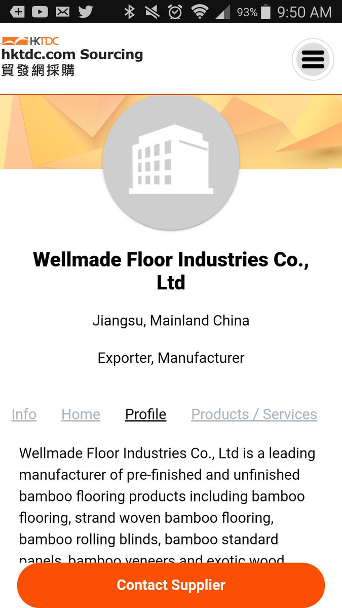 9. Wellmade Flooring (cont) This company is in China. It is sometimes hard to track locations of these companies in China. It appears they are creating US manufacturing in order to avoid the tariffs.