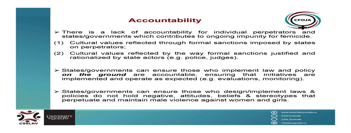 Why have we not witnessed more progress given efforts, particularly in some world regions & for some groups of women and girls? Our lack of progress is due to lack of accountability for  #MVAWG – a lack of accountability of both individual perpetrators and states/gov'ts. 4/10