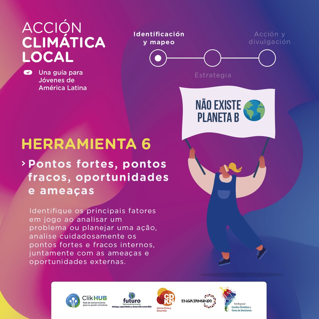 Junto a @Engajamundo elaboramos #Guía para #Jovenes  con herramientas de #advocacy para la #accionclimatica  

Gracias <a href="/CDKN_LA/">Alianza Clima y Desarrollo en América Latina</a> y <a href="/FuturoLatinoame/">Fundación Futuro Latinoamericano</a> por hacerlo posible! 

Apoyanos en la difusión! Descarga y compartí la guía aquí bit.ly/37sfiq6 

#HacéClik #ClikHub