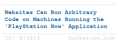 disclosedh1's tweet photo. PlayStation disclosed a bug submitted by @CryptoGangsta: https://t.co/2bpibixZeR - Bounty: $15,000 #hackerone #bugbounty https://t.co/Q3EcSlxIEI
