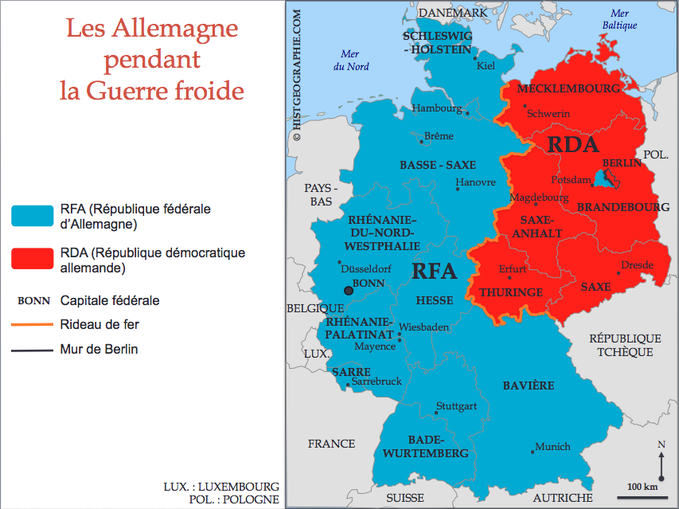 FC Geopolitics on Twitter: "La lutte entre les puissances victorieuses pour  avoir la mainmise sur cette ville entraînera en 1949 la création de la  République Fédérale d'Allemagne (RFA) à l'Ouest et de