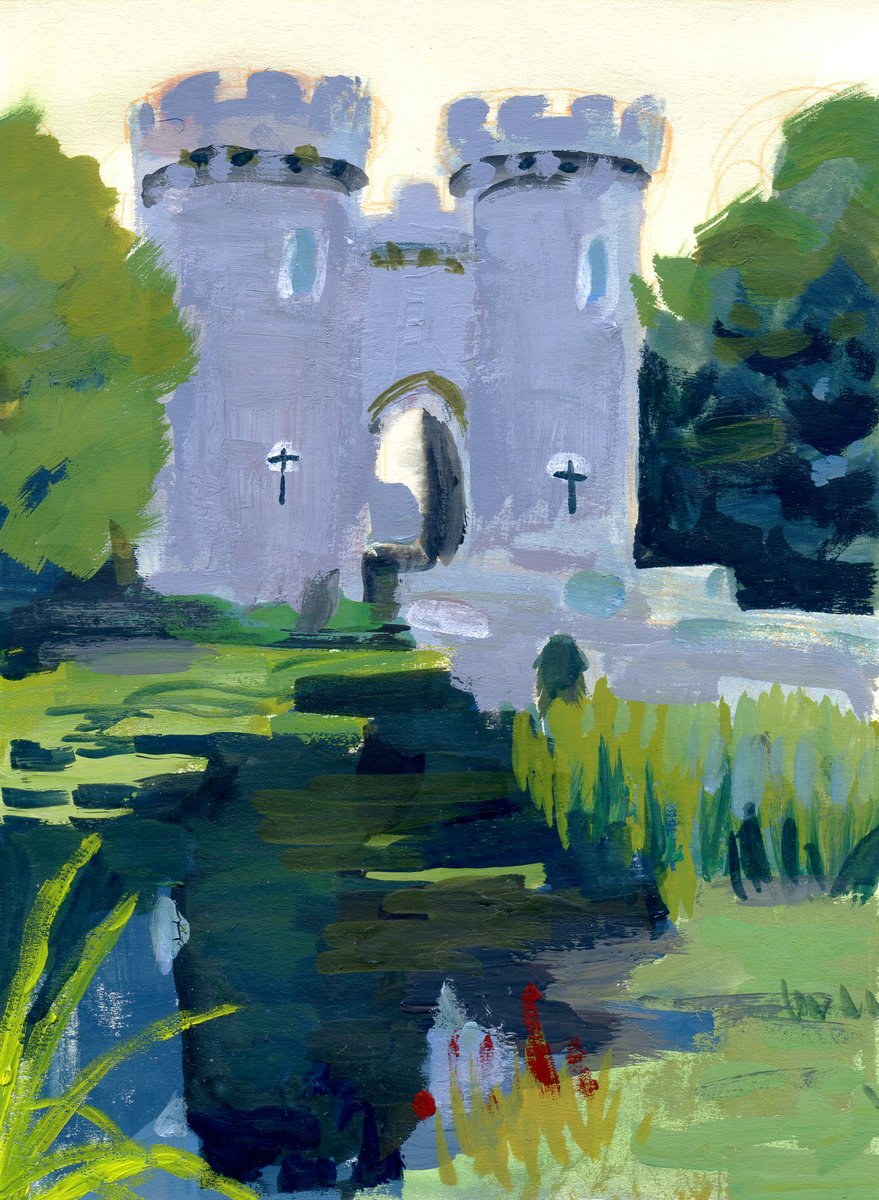 gonna post some of my #pleinairapril (in lockdown, so on the internet reallly) of this year! 

#gouache #painting #study #art