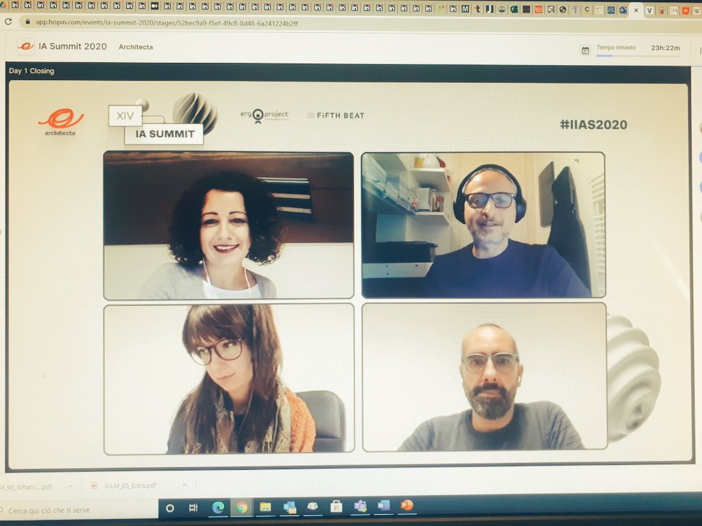 Nicola Catani (@nicolacatani) on Twitter photo Chiudiamo il primo giorno del Summit <a href="/ArchitectaIA/">Architecta</a> #IIAS2020 con <a href="/BBronzino/">Bianca B.</a> <a href="/EMenichella/">Eugenio Menichella</a> <a href="/zuchiara_de/">Chiara De Angelis</a> <a href="/naracauliz/">naracauliz</a> sul palco Chiudiamo il primo giorno del Summit <a href="/ArchitectaIA/">Architecta</a> #IIAS2020 con <a href="/BBronzino/">Bianca B.</a> <a href="/EMenichella/">Eugenio Menichella</a> <a href="/zuchiara_de/">Chiara De Angelis</a> <a href="/naracauliz/">naracauliz</a> sul palco