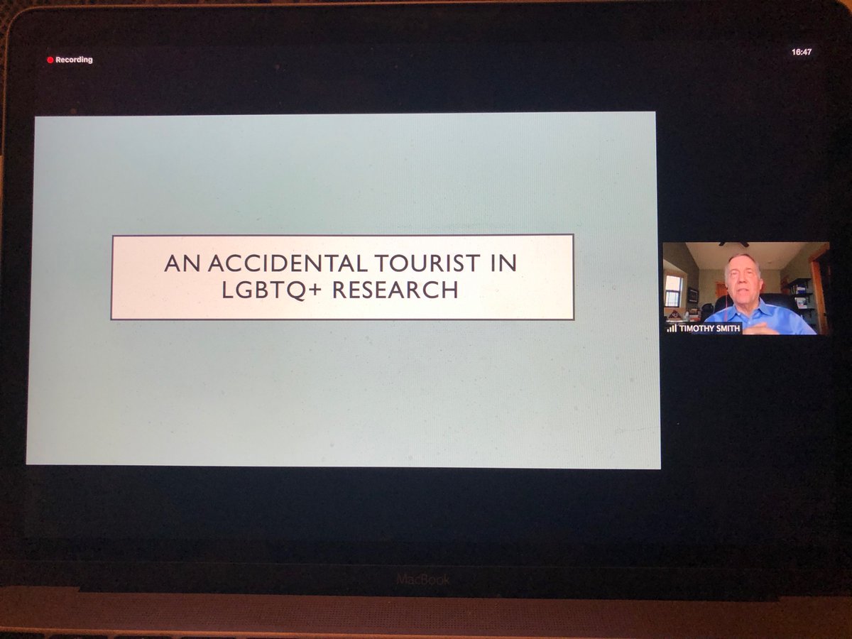healthpsycleeds's tweet photo. Just managed to dip back into @connectAPS #APS2020VM virtual conference to hear Tim Smith talking about the importance of LGBTQ+ research. https://t.co/WaDaDiZe5E