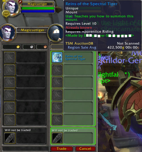MagicuzGold's tweet photo. Bought this sweet tiger today. TSM Region Sale Avg seems fair. #spectraltiger https://t.co/f5Cd4EU5ae