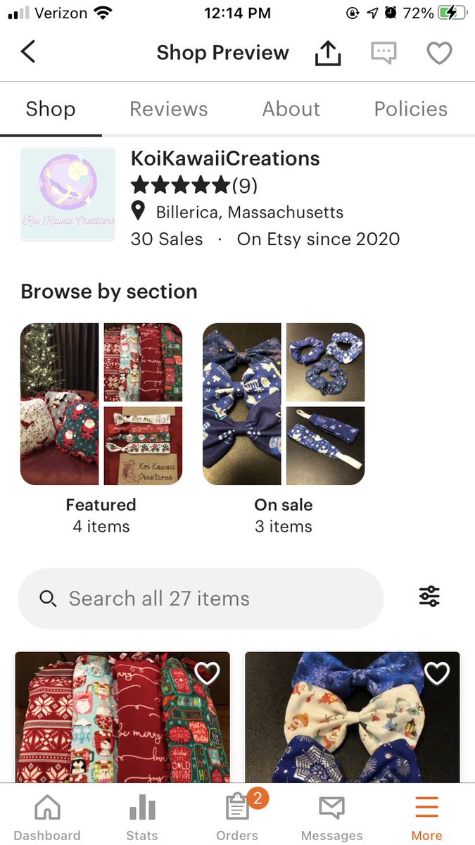 KoiCreations's tweet photo. My shop has had 30 sales! This is amazing. Thank you for all your support. Stay tuned for more sales and listings #etsy #etsyshop #Christmas2020 #christmasgifts #HolidaySeason #christmasshopping #SmallBusiness https://t.co/ufA3ZIBcOv