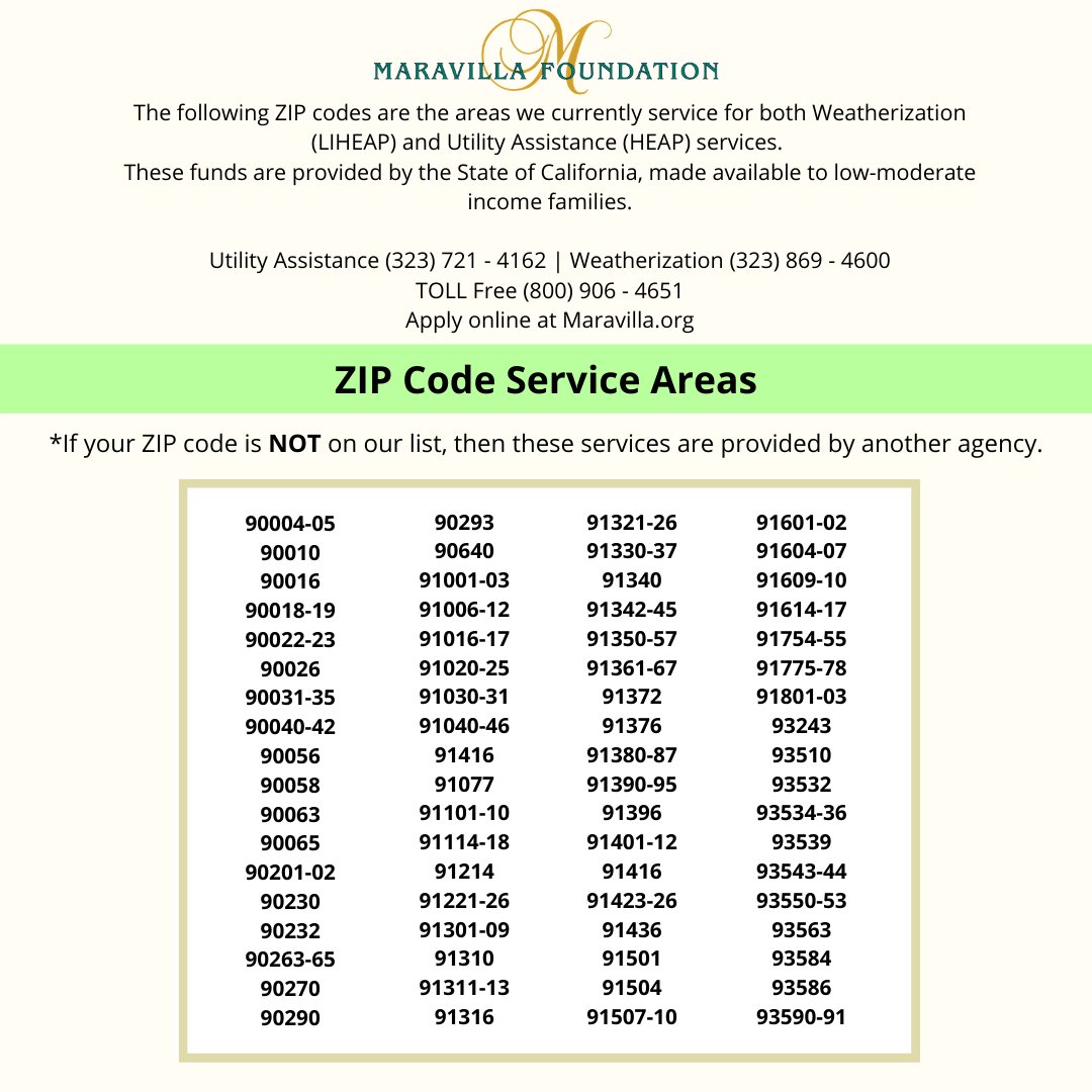 Maravilla Foundation Pinned Message Here Is Our Official State Zip Code List Please Refer To This Prior To Applying To Our Programs Thank You T Co Tr2nlmlkqu