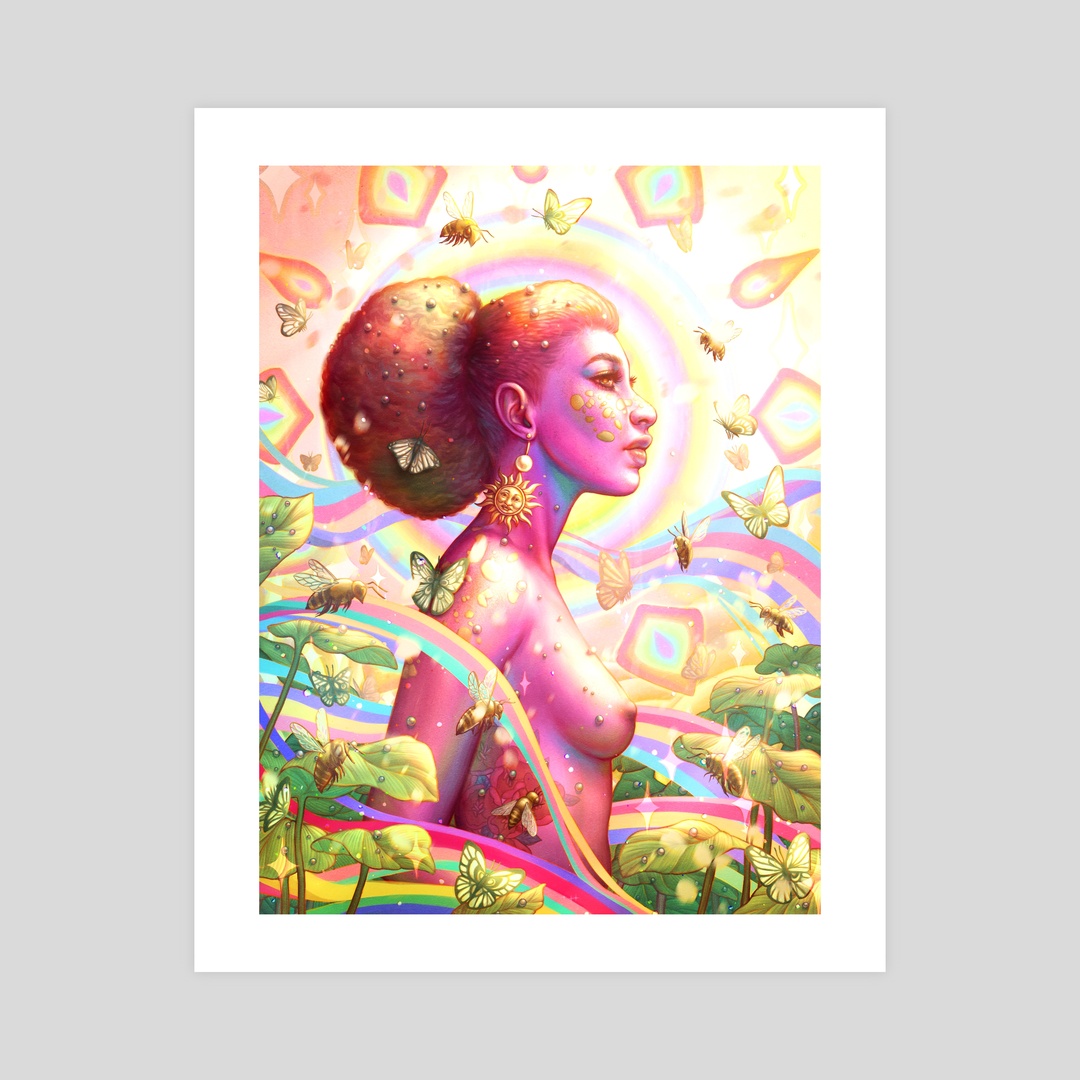 Prints (1/2):1. Helios Descending by  @ArtOfEdge ( https://www.inprnt.com/gallery/artofedge/)2&3. Florasona and Stutter by  @nephelomancer ( https://www.inprnt.com/gallery/nephelomancer/)