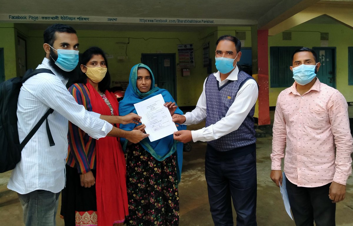 Yesterday #MOMODa Foundation completed updating girls' #birthregistration records in Gaibandha #Bangladesh for better protection against #EarlyMarriage in @gchallenges project w/ @EconUniKent & @Abu_Shonchoy @FIUECON