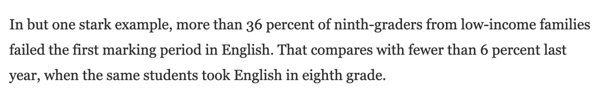 Failing grades double and triple amid pandemic learning. Maybe better online content could help?  https://www.washingtonpost.com/local/education/montgomery-county-failing-grades/2020/12/03/913affd0-34fb-11eb-8d38-6aea1adb3839_story.html?tid=ss_tw