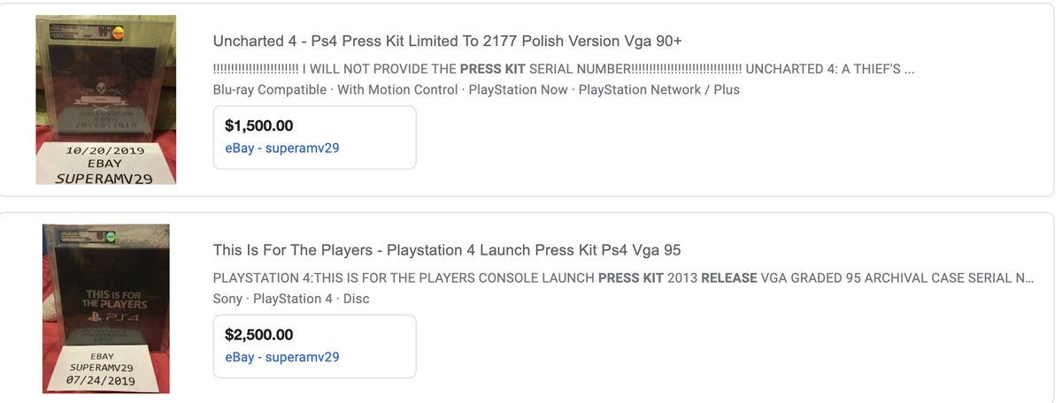 Here's a fun game. Go to Google Shopping and start typing in "[game name] press kit" and tell me what you find, this works for TV shows too. Go look at what exclusive goodies the press and influencers get and what they can sell it for later.