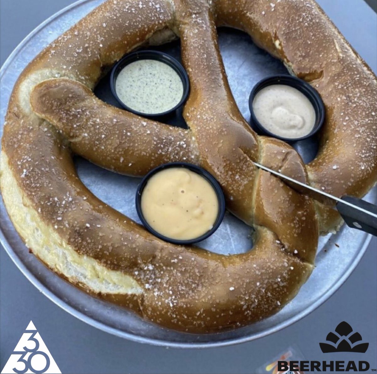Three30Ventures's tweet photo. What else could you possibly need this weekend?🥨  #BeerheadBar #BeerheadAvon #BeerheadConcord #BeerheadNewAlbany #AvonOhio #ConcordOhio #NewAlbanyOhio #Pretzel #Weekend #Three30 https://t.co/SYVBCkZ9AP