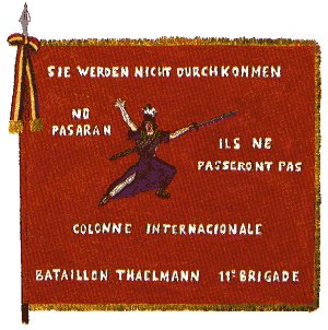 daysonwar's tweet photo. El Batallón Thaelmann de las Brigadas Internacionales estaba formado mayoritariamente por alemanes antifascistas, aunque también por austríacos y escandinavos. Llegó a tener 1.500 integrantes, de los que perdió aproximadamente un 1/3 en compates. Guerra Civil Española. https://t.co/m9KB5oWAwM
