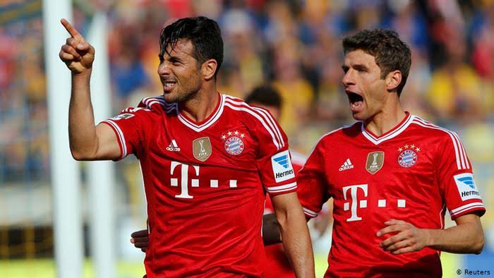 Jupp retired after the treble in 2013. In came Pep who also called on Piza as a supersub.He scored 10 BuLi goals all season. Had an important equaliser vs Stuttgart. Scored 7 goals after Bayern won their quickest title, but also took precious mins of main striker Mandzukic.