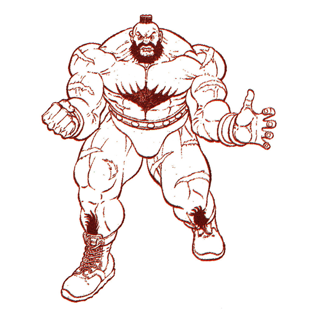 Zangief from Street Fighter Art