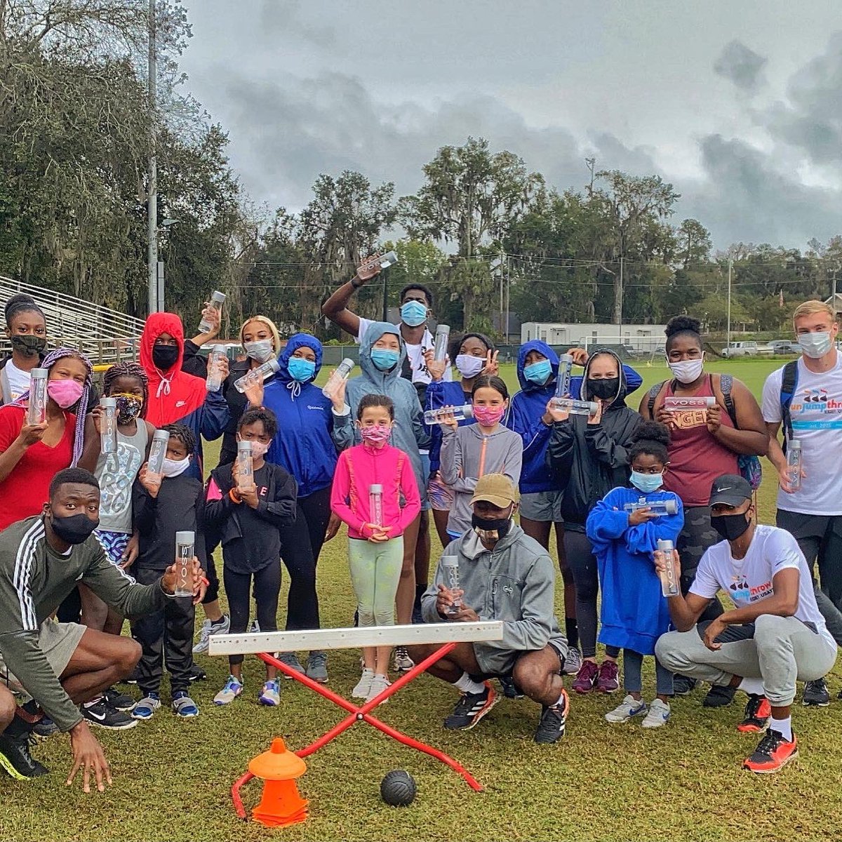 White_Lightninq's tweet photo. Really enjoyed meeting and teaching kids in our community here in Gainesville about Track and Field!! 
Big thanks thanks to @usatf and @hersheycompany for helping put on this Run, Jump, Throw!! Looking forward to more events like this! 
.
.
.
.
#wearamask #track #trackandfield https://t.co/hAKtmBh9OY