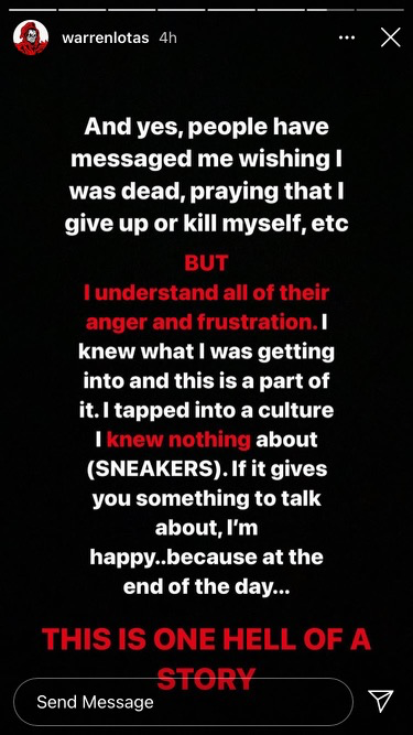 1. Warren LotasWho else could it be really? The admitted culture vulture clown prince tried to rip off Nike dunks, sold $10mil of them. Then tried to bait and switch them with sort of Reaper trash shoe.WL, the clown suit is all yours.