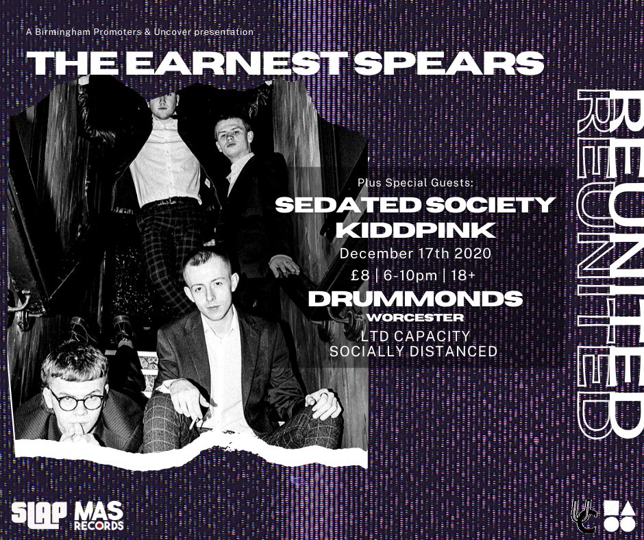 Thanks to the wonderful <a href="/Uncover_Night/">UNCOVER</a> &amp; @bhampromoters, we've managed to bag a show right before the end of this disastrous year. Our good pals <a href="/sedatedsociety1/">sedatedsociety</a> and @KiDDPiNKUK will be joining us too. Ticket link below 
👇🏻👇🏻👇🏻
birminghampromoters.com/events/the-ear…