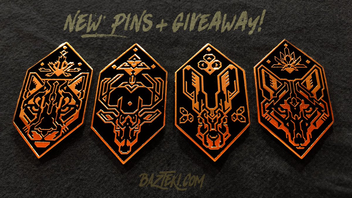 Bazteki's tweet photo. My shop is back!

To celebrate new pins, I’m giving away a set of these PLUS a custom 5x7 ink sketch! 

✨✨✨
To enter:
- Fav &amp; RT this
- Leave a comment, even an emoji!
That’s it!
✨✨✨

Winner will be chosen and announced tomorrow 12pm PST!
Link to get the pins will be below. https://t.co/WSOQCYA7b1