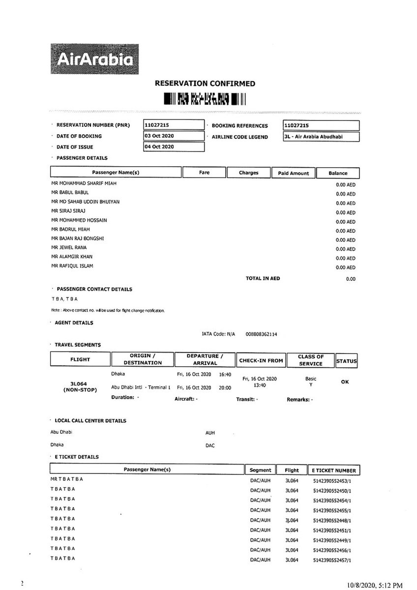 Airarabia ticket booking